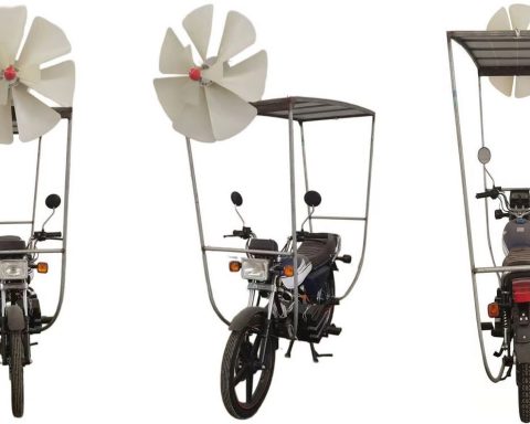 Создан-мотоцикл,-работающий-на ветре-и солнце