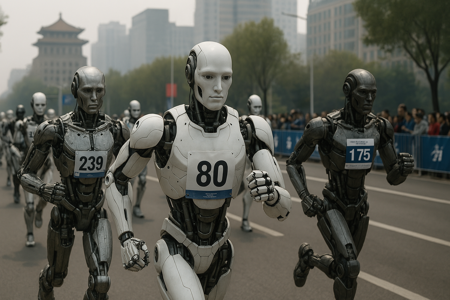 В-Китае-отложили-первый-в-мире-полумарафон-для-человекоподобных-роботов-из-за-непогоды