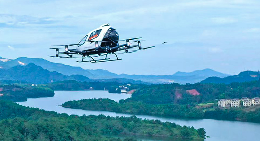 Китайская-компания-ehang-запустит-аэротакси-к 2030-году