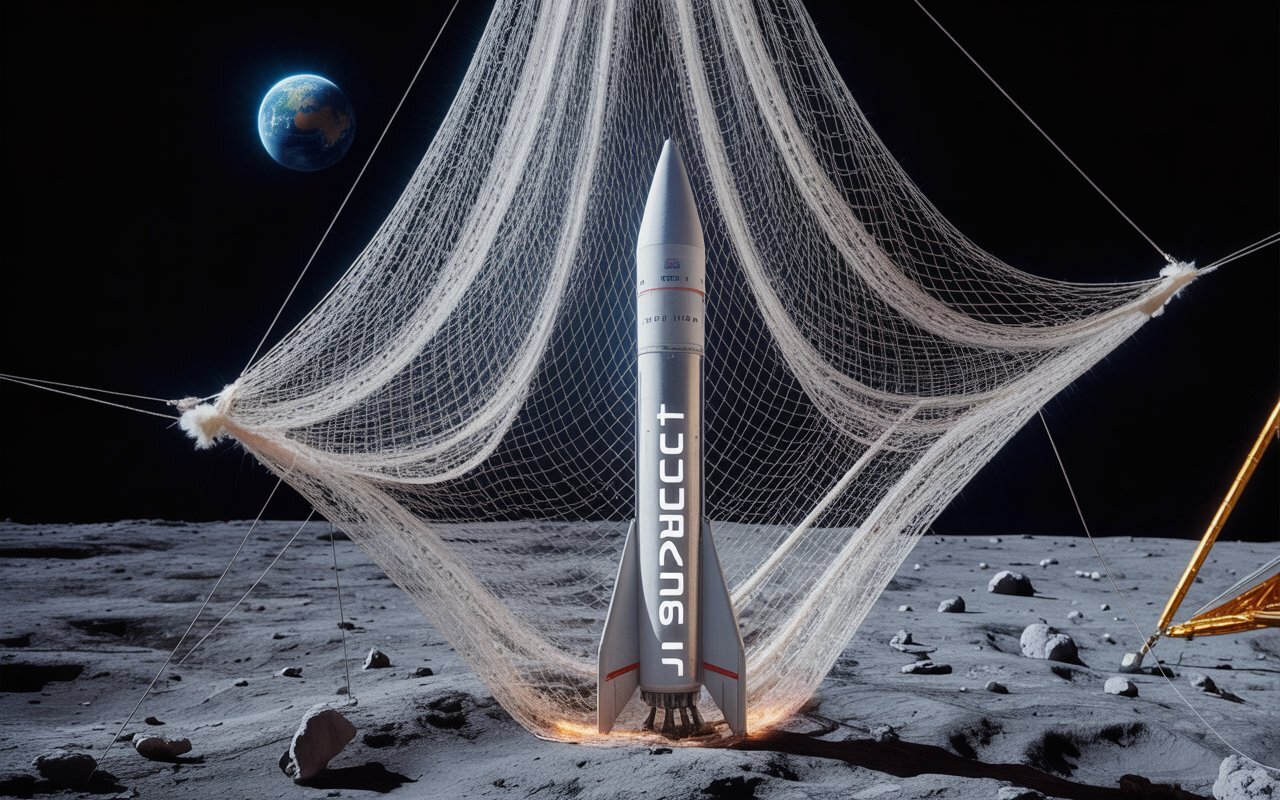 На Луне-предложили-собрать-гигантский-сачок-для-ловли-грузов