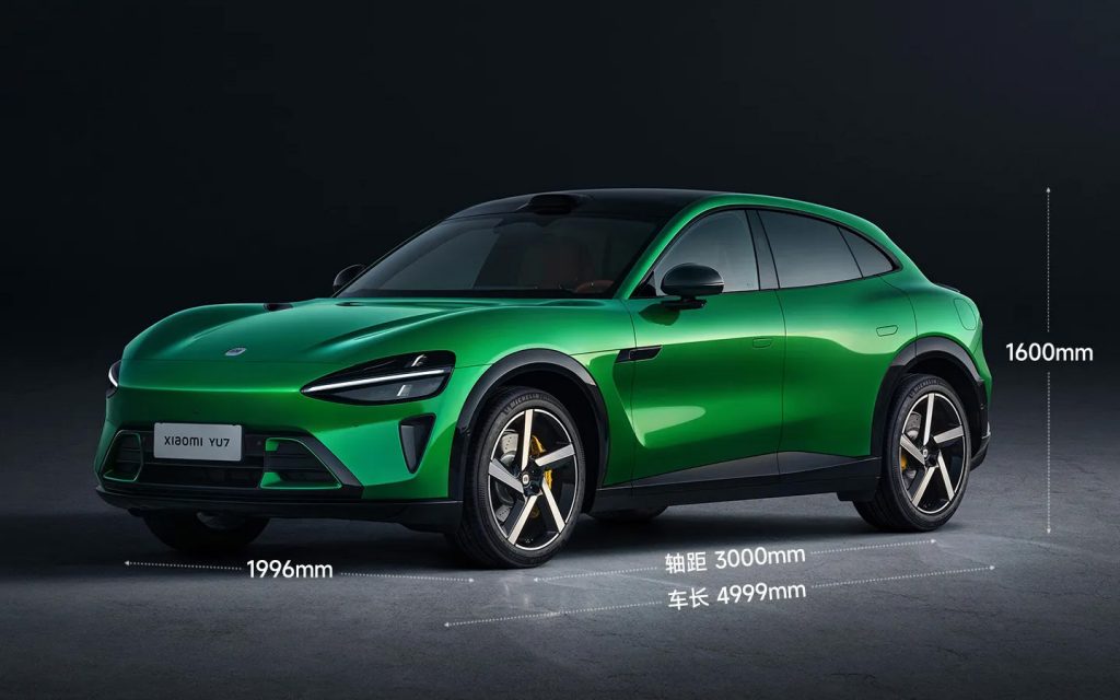 Главный-конкурент-tesla-model-y в Китае —-xiaomi-представила-электромобиль-yu7