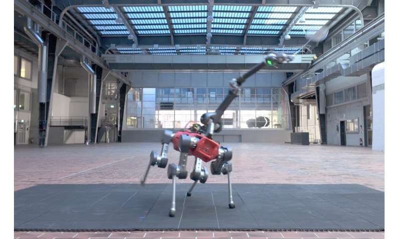 Четвероногий-робот-научился-играть-в бадминтон