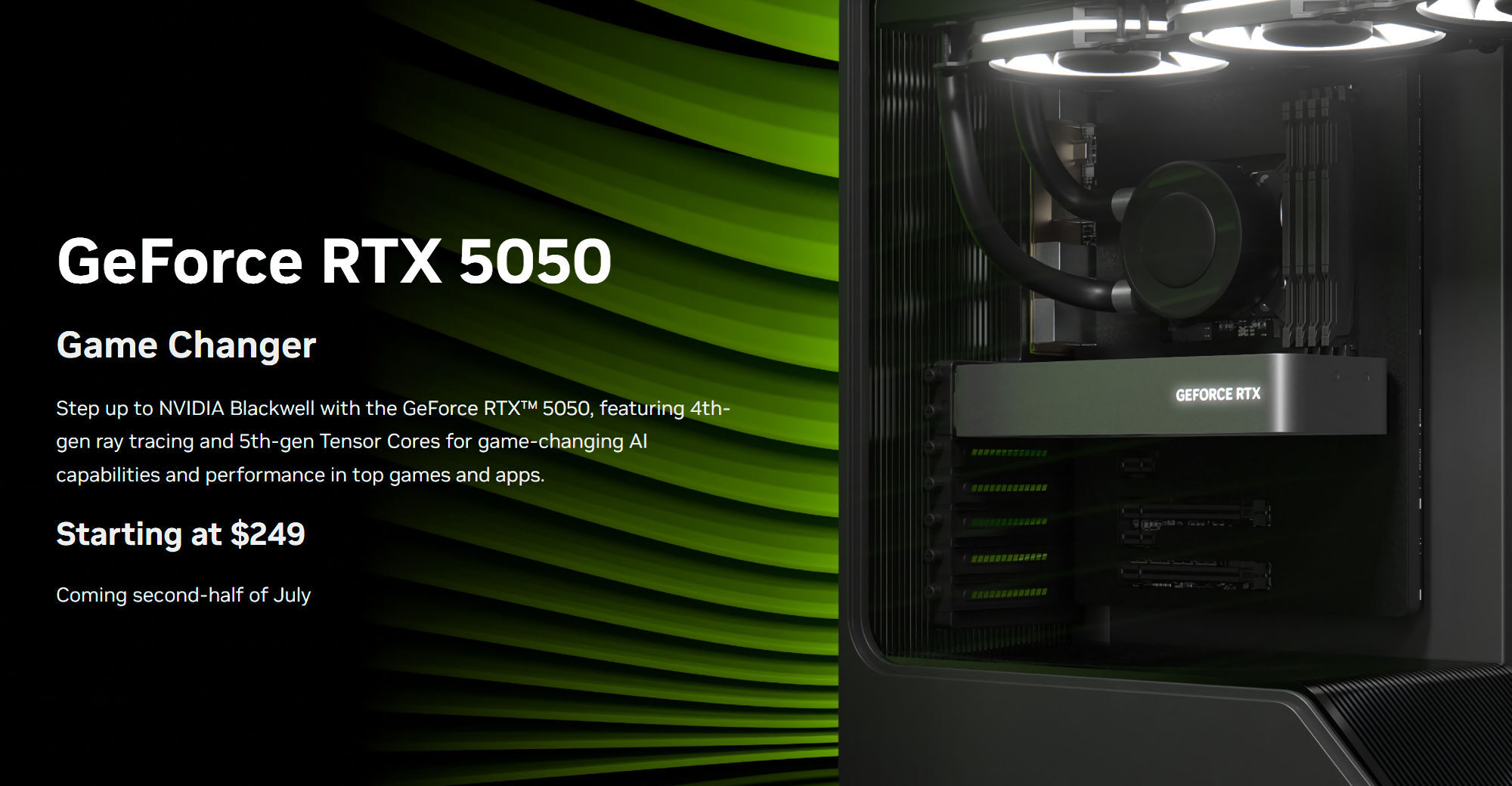 nvidia-представила-rtx-5050-—-2560-ядер-cuda-и-8-ГБ-gddr6-за-$249