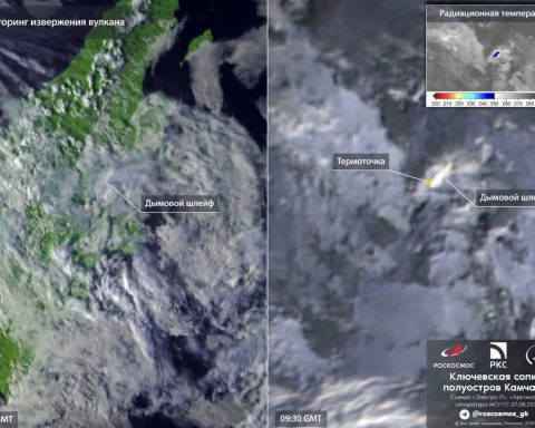 roscosmos-showed-pictures-of-the-erupting-volcano-klyuchevskaya-hill