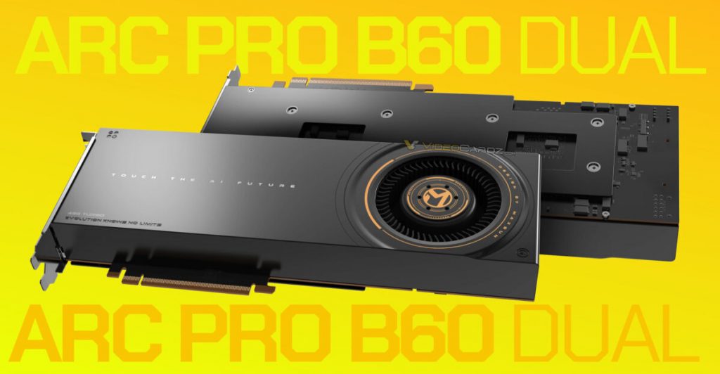 maxsun-выпустила-ИИ-видеокарту-intel-arc-pro-b60-dual-с-48-ГБ-памяти-за-e1500