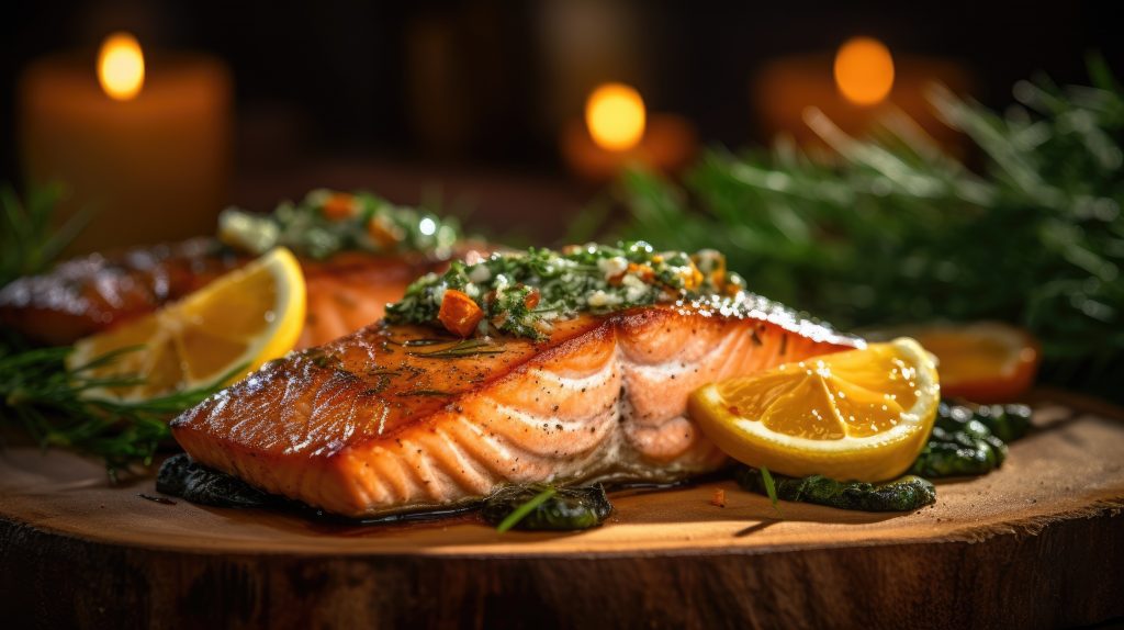 Жареный-лосось-с-нутом-и-зеленью-назвали-лучшим-ужином-для-здоровья-кишечника