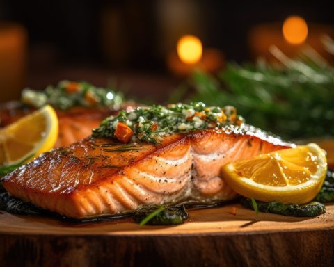 Жареный-лосось-с-нутом-и-зеленью-назвали-лучшим-ужином-для-здоровья-кишечника