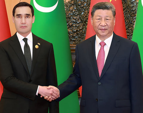 Президент-Туркменистана-встретился-с-Председателем-КНР-в-Пекине