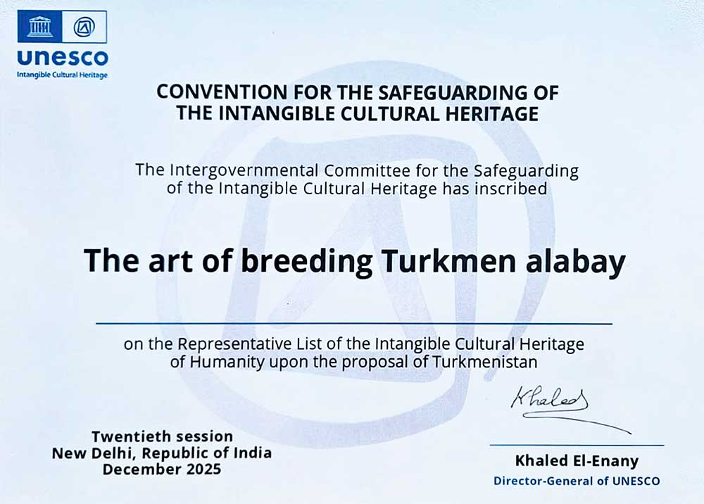 alabay yunesko THE ASHGABAT TIMES