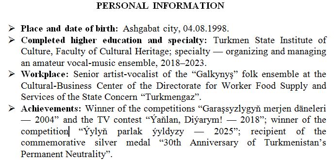 Jewel of the Art World (exclusive) 2 engss THE ASHGABAT TIMES