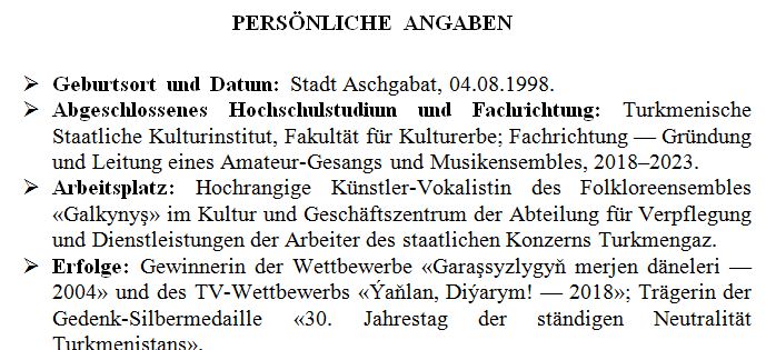 sss THE ASHGABAT TIMES